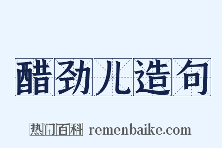 醋劲儿造句是什么意思的图片